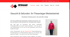 Desktop Screenshot of fliesenleger-kinzel.de