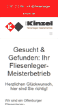 Mobile Screenshot of fliesenleger-kinzel.de