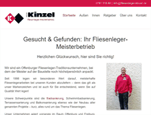 Tablet Screenshot of fliesenleger-kinzel.de